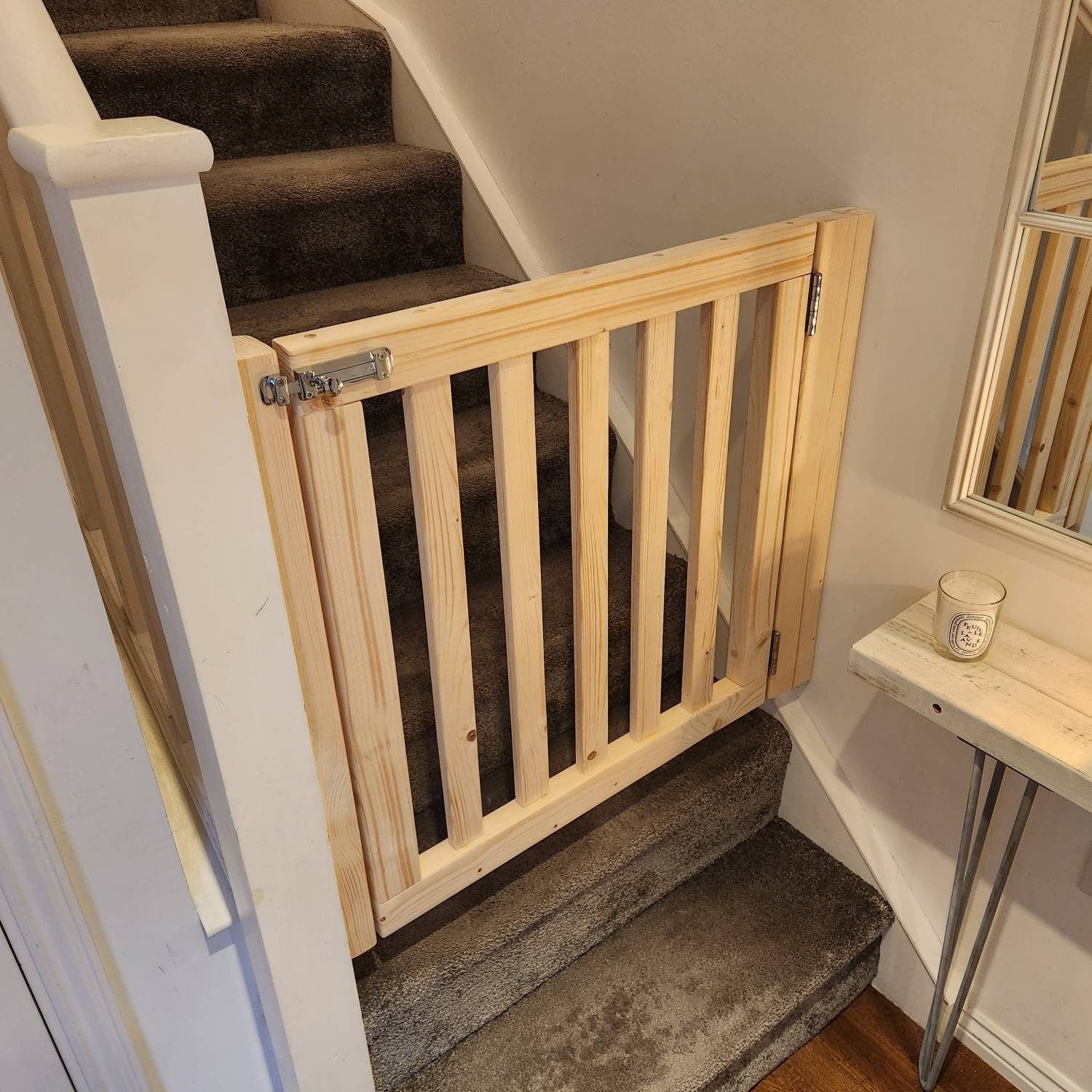 Wooden Stair Gate Rustic Riley Stair Gates