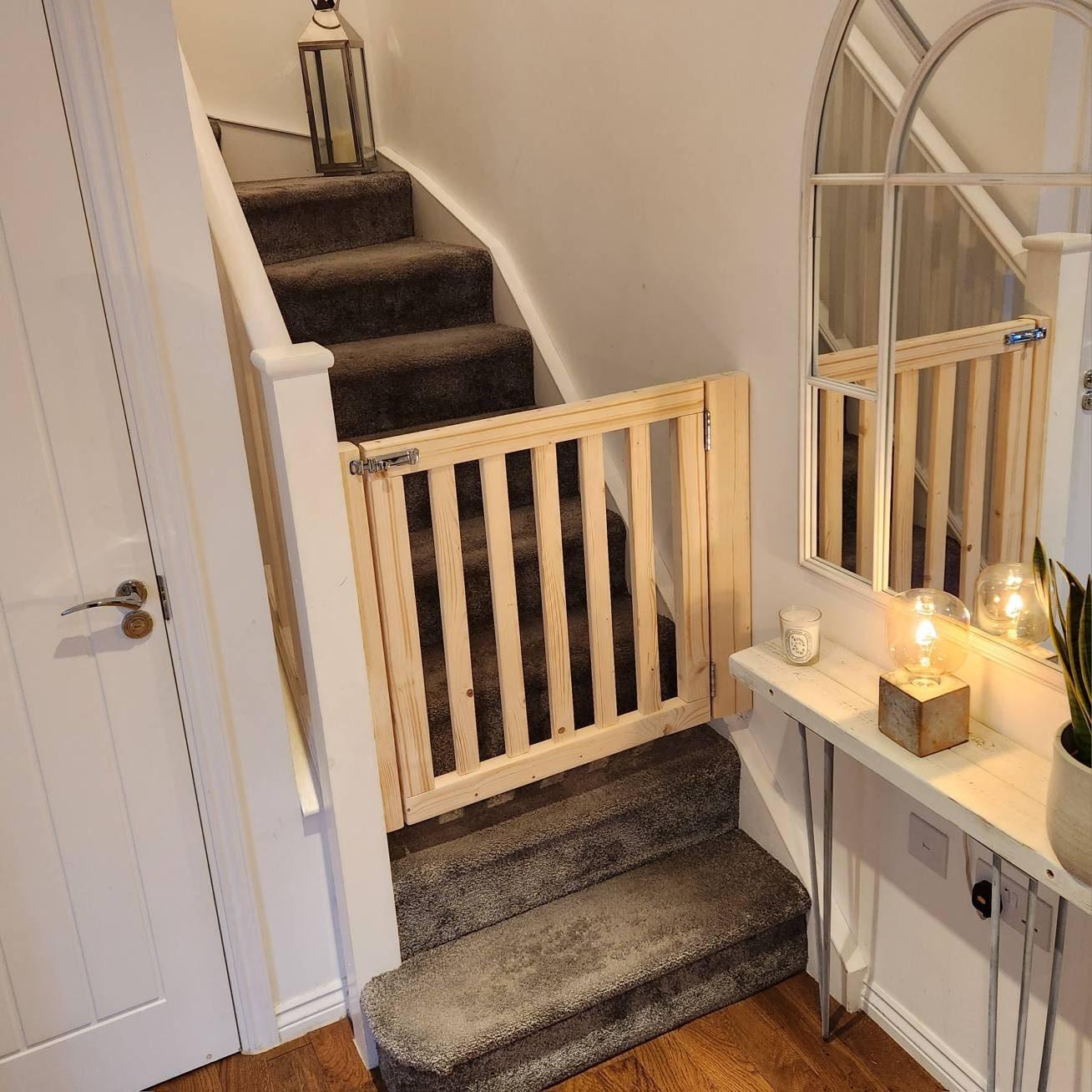 Handmade store stair gate